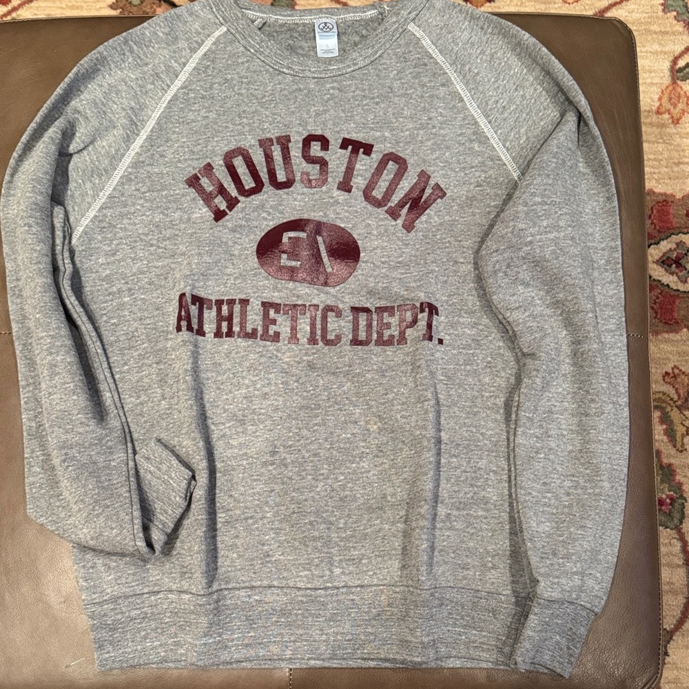 Alternative Gray and Maroon Houston Sweatshirt